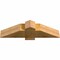 Ekena Millwork Eugene Rough Sawn Timber Gable Bracket, Western Red Cedar, 36"W x 9"H x 6"D x 6"F, 6/12 Pitch GBW036X09X0606EUG00RWR - alternate 3